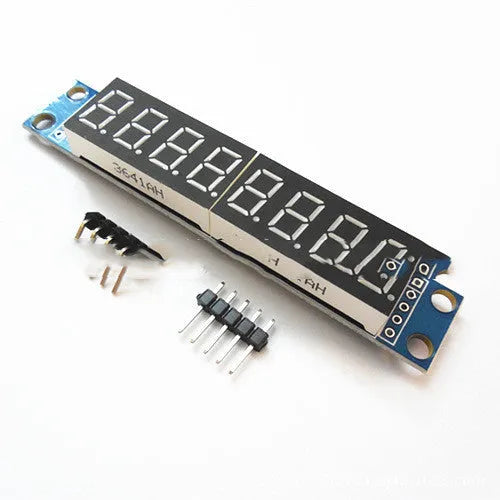 Digital tube display module control module blue black 82x15x12mm shell 5V PCB