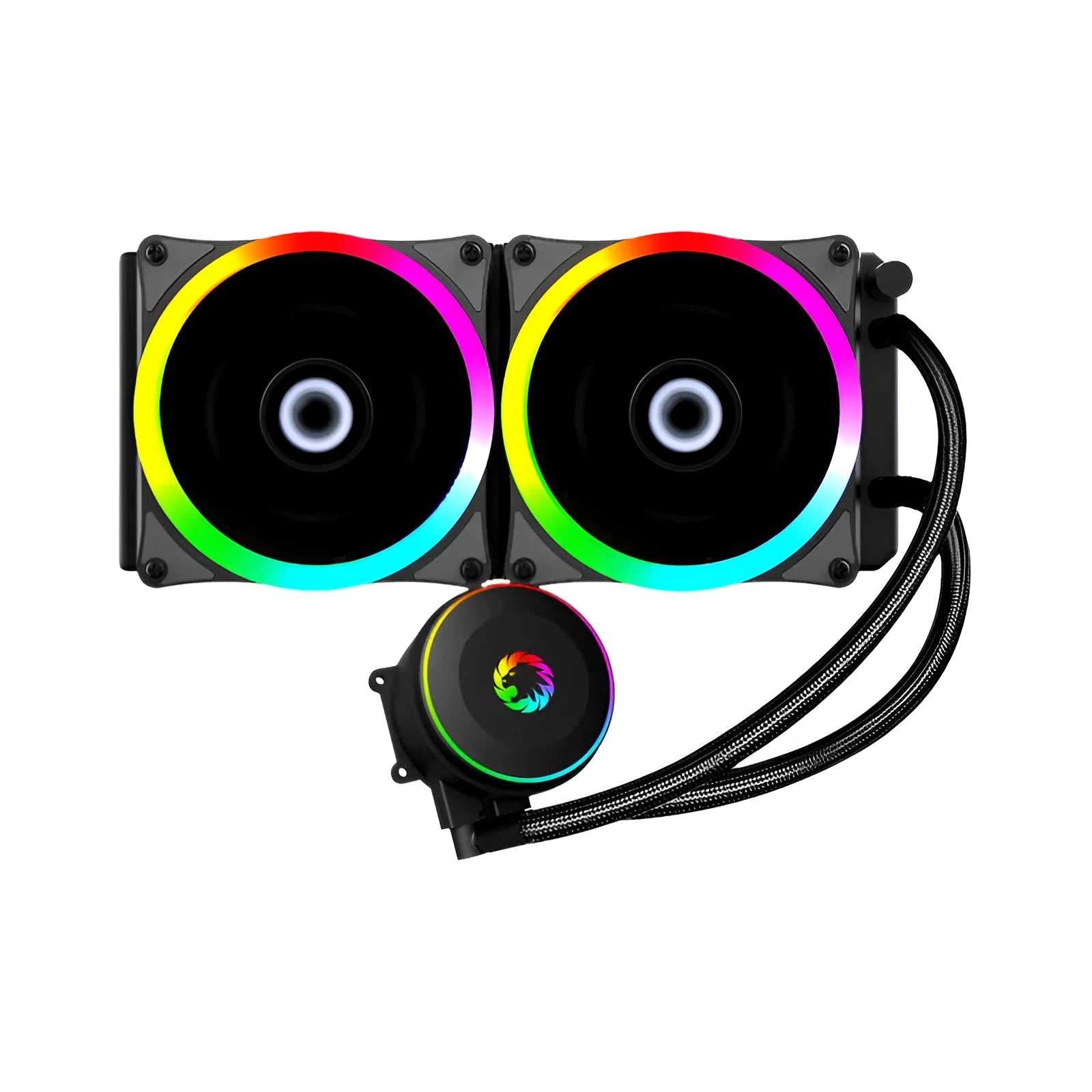 Iceberg 240 Phantom Cool Version black CPU water cooler with 240mm radiator and ARGB fan