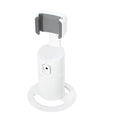Black smart tracking gimbal stabiliser clipped onto a mobile phone.