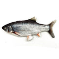 Cat electric bionic fish plush toy with catnip emulates beating fish movement, four styles including electric carp