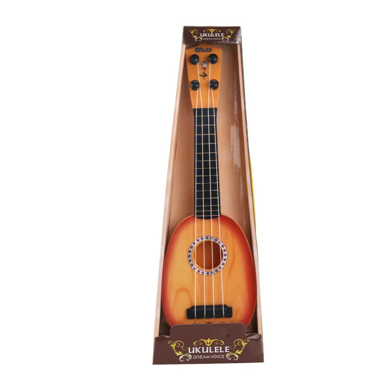 38cm plastic simulation ukulele retro guitar toy for children's musical training