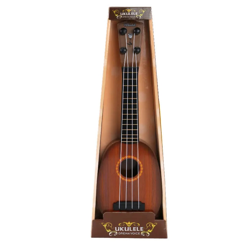38cm plastic simulation ukulele retro guitar toy for children's musical training
