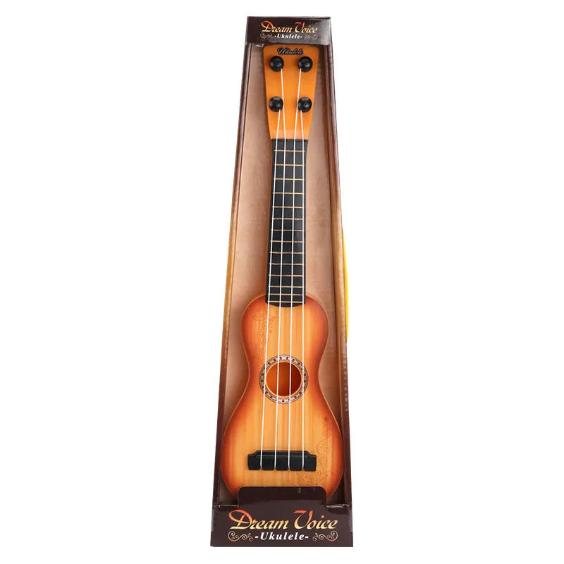 38cm plastic simulation ukulele retro guitar toy for children's musical training