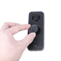 Insta360 ONE X2 tempered glass screen protector in black with cleaning wipe