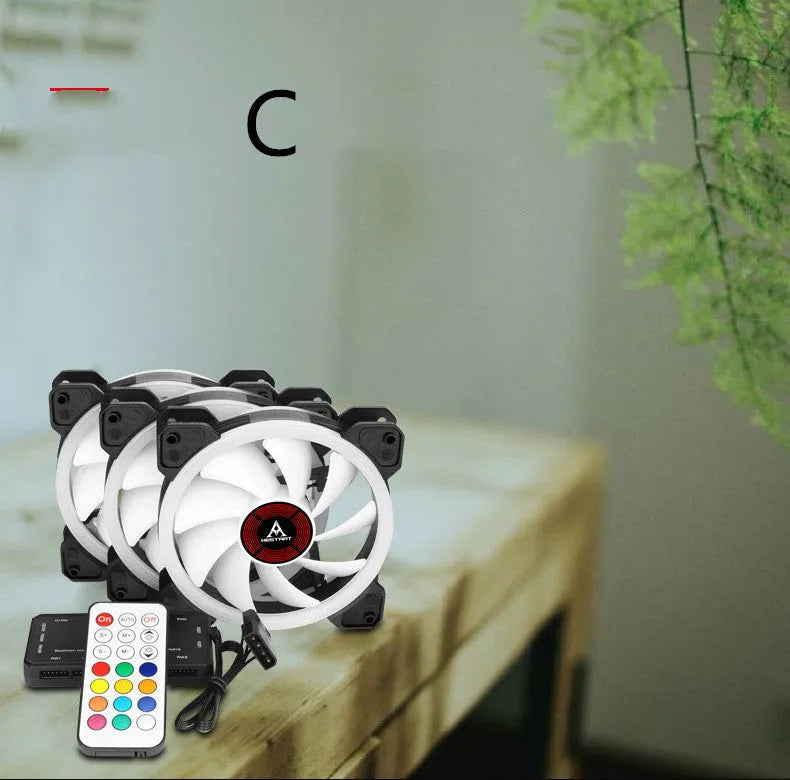 Camouflage pattern RGB colour changing 12cm PC chassis cooling fan
