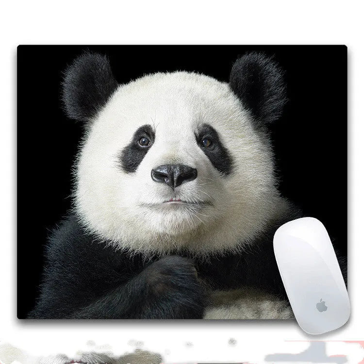 Custom mouse pad with rubber base and cloth surface showing pattern options