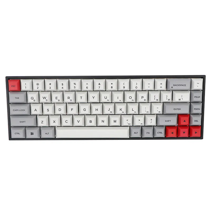 68-key PBT mechanical keyboard keycap set in various colours showing double-shot legends