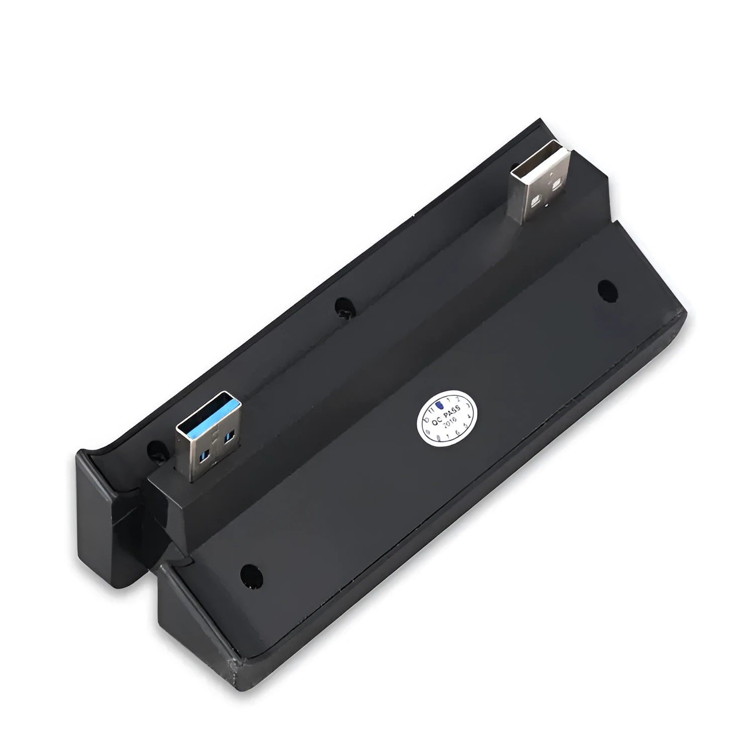 Black PS4 Slim USB hub extension cable with multiple USB ports for console connectivity