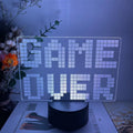 Creative Gamepad 3DLED Desk Lamp with black base and colourful touch control
