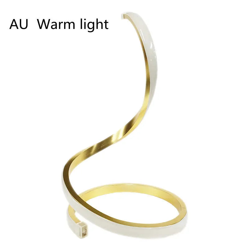 Three-color touch dimming LED table lamp with aluminium and iron build, 35CM height