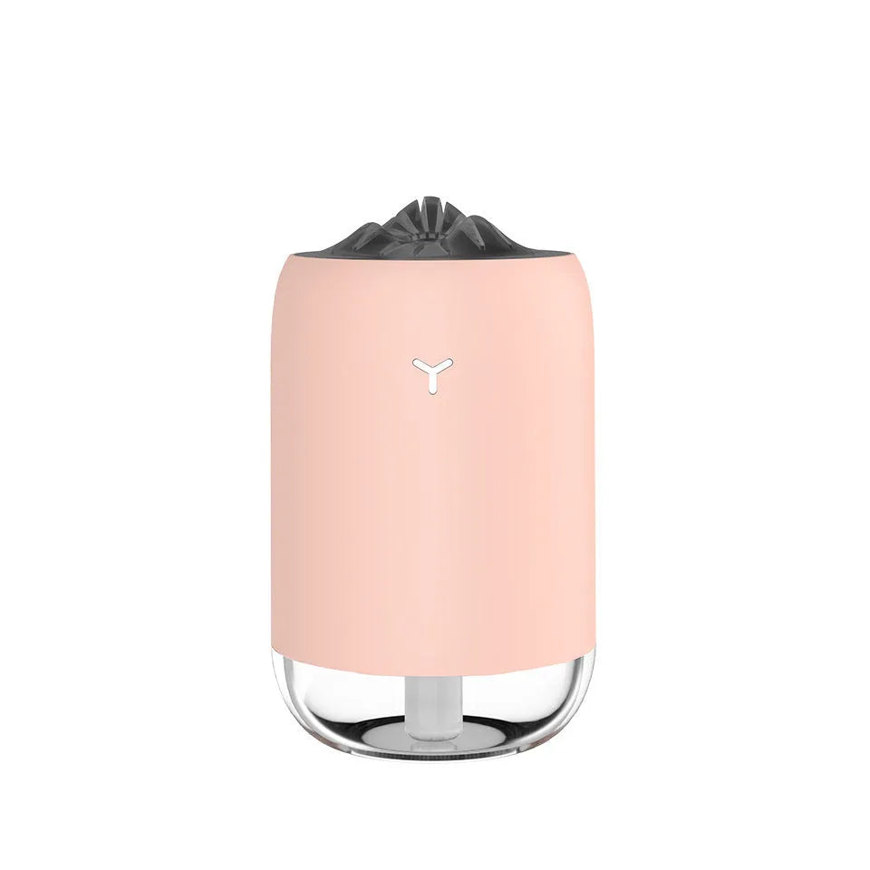 Magic Flame USB humidifier in columnar design with timer control for small rooms