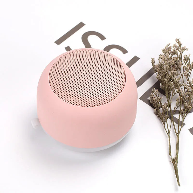 Mini wireless Bluetooth speaker in black with built-in lithium battery and USB port