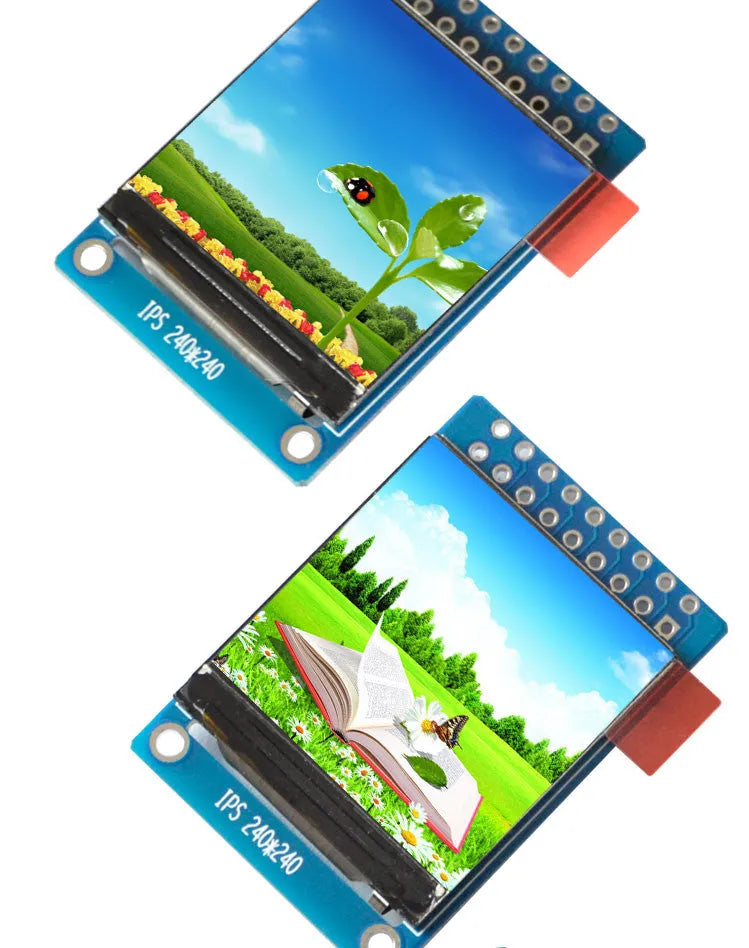1.3 inch square IPS LCD display panel with 240x240 resolution for electronic projects