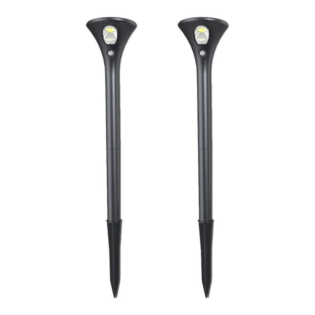 Solar induction ground plug light with lamp pole for outdoor garden pathway illumination