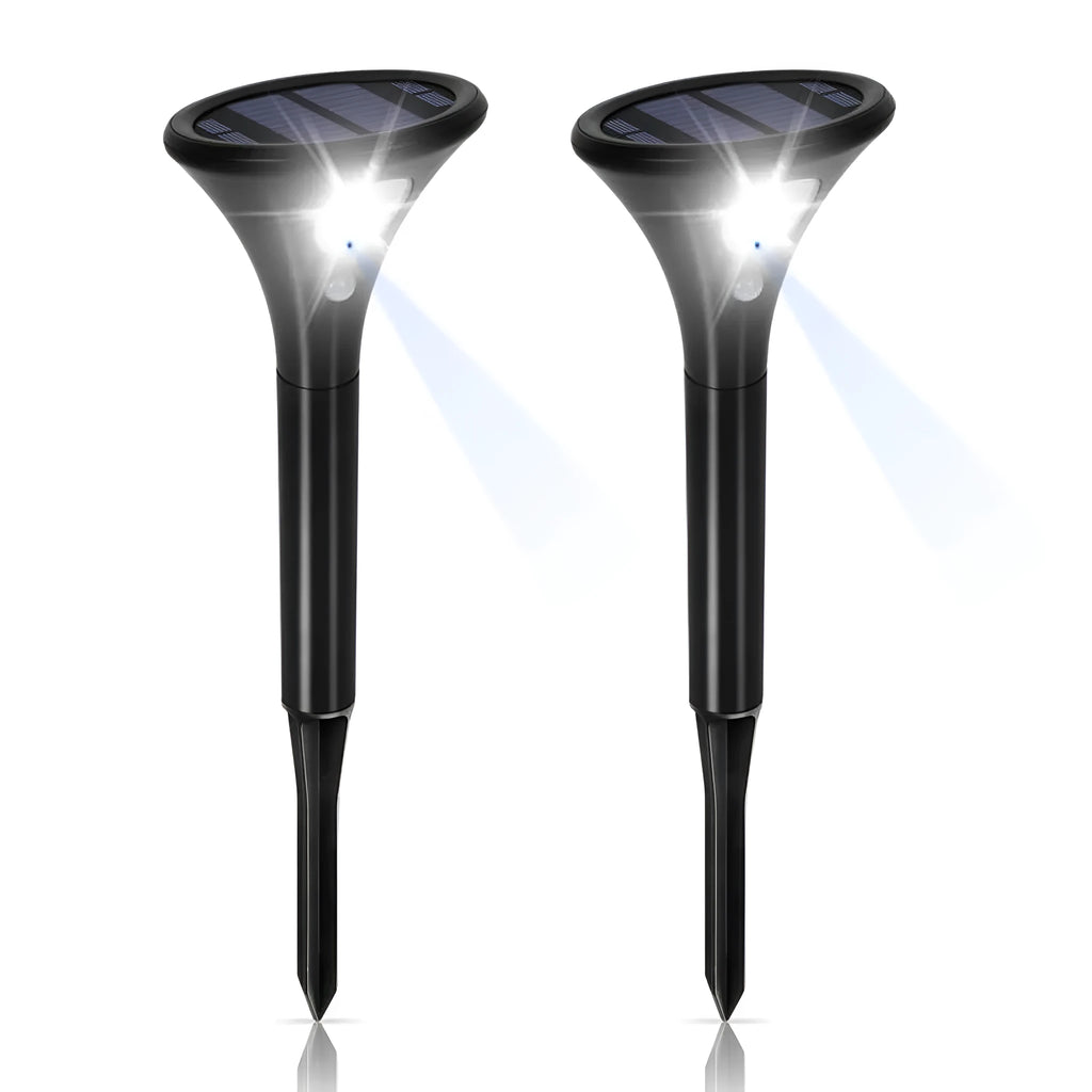 Solar induction ground plug light with lamp pole for outdoor garden pathway illumination