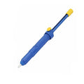 GS-107 manual solder sucker device for electronics desoldering work in blue, gold or silver