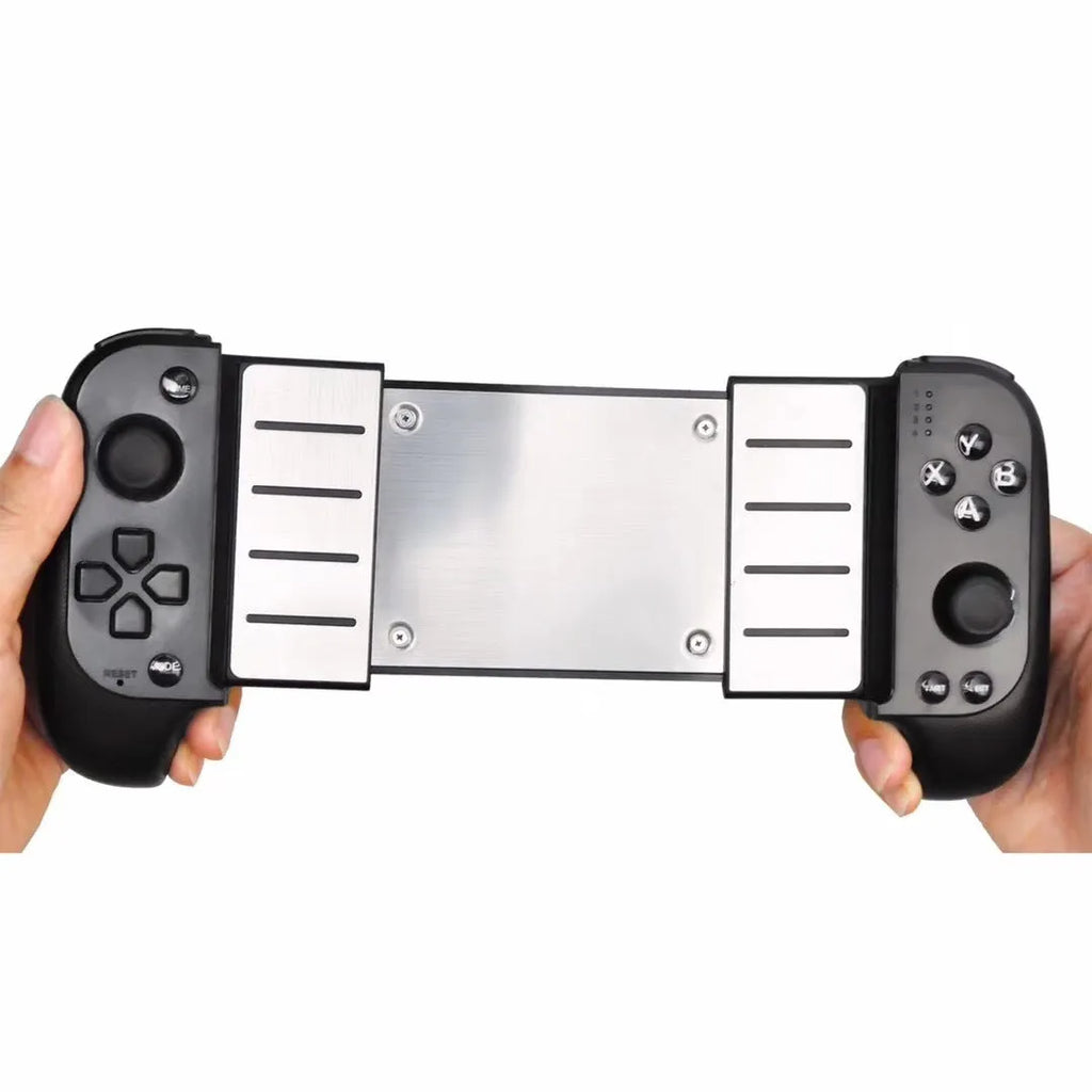 Cytec wireless Bluetooth game controller with telescopic handle extended, shown in black colour.