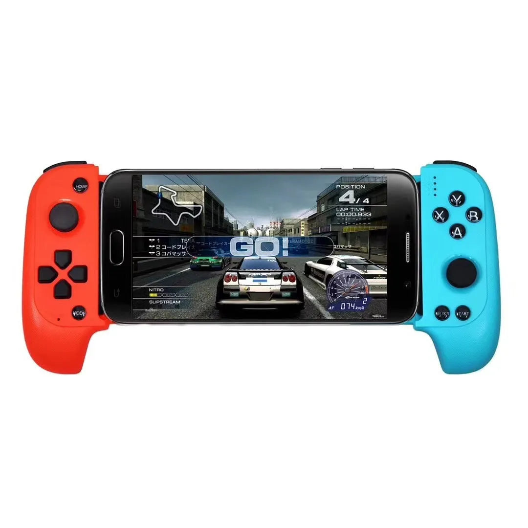 Cytec wireless Bluetooth game controller with telescopic handle extended, shown in black colour.