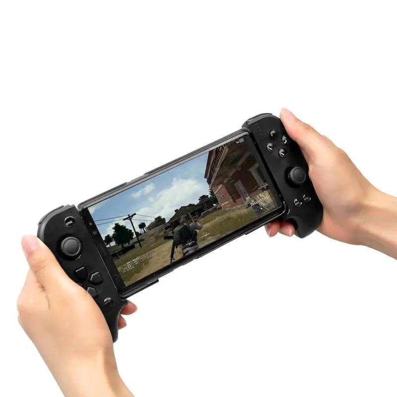 Cytec wireless Bluetooth game controller with telescopic handle extended, shown in black colour.