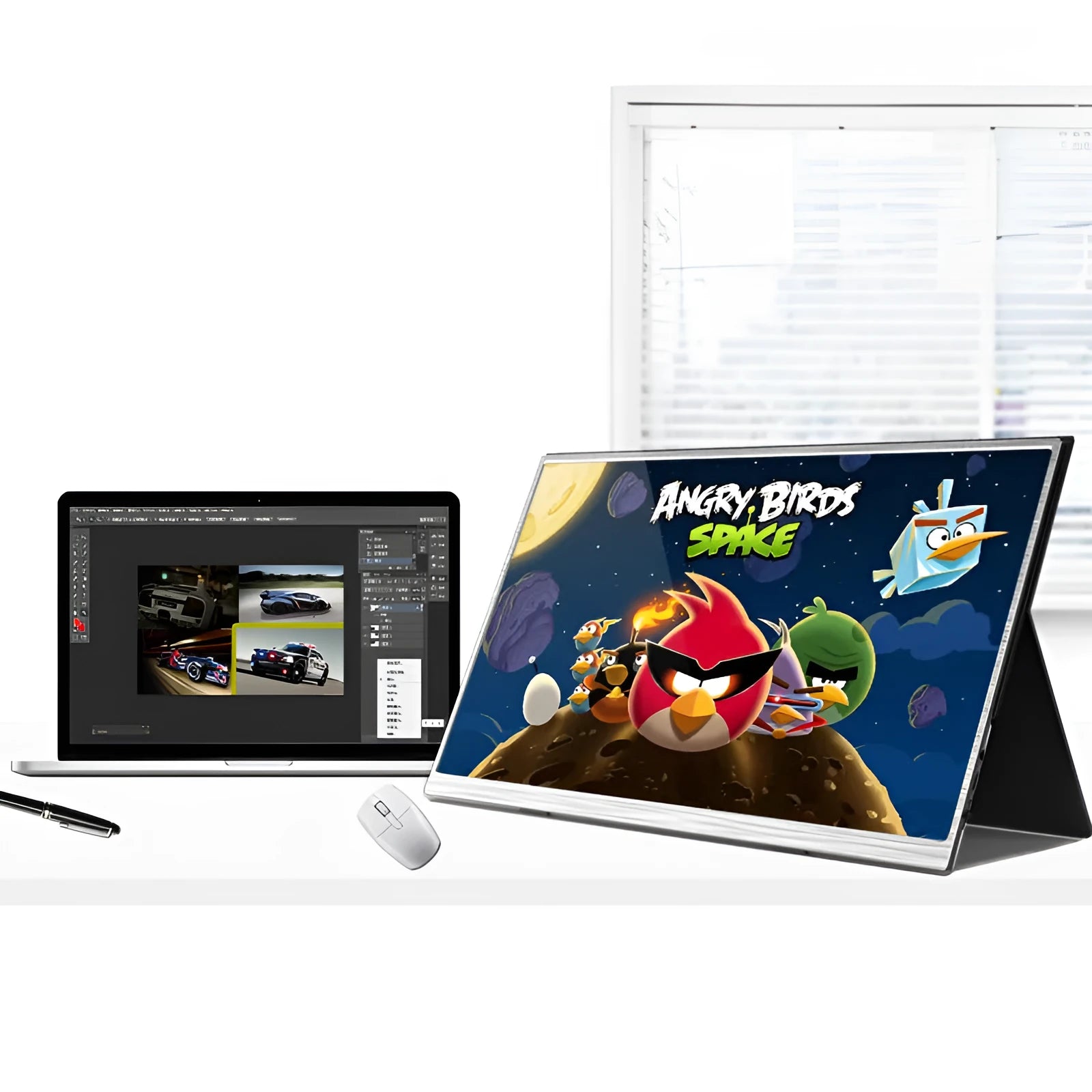 15-inch portable monitor with ultra-thin design and HDMI connectivity