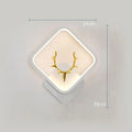 Modern deer antler shaped wall lamp with remote control for dimming and changing light colour