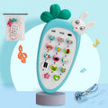 Baby electronic phone toy in multiple colours with educational buttons for toddler development