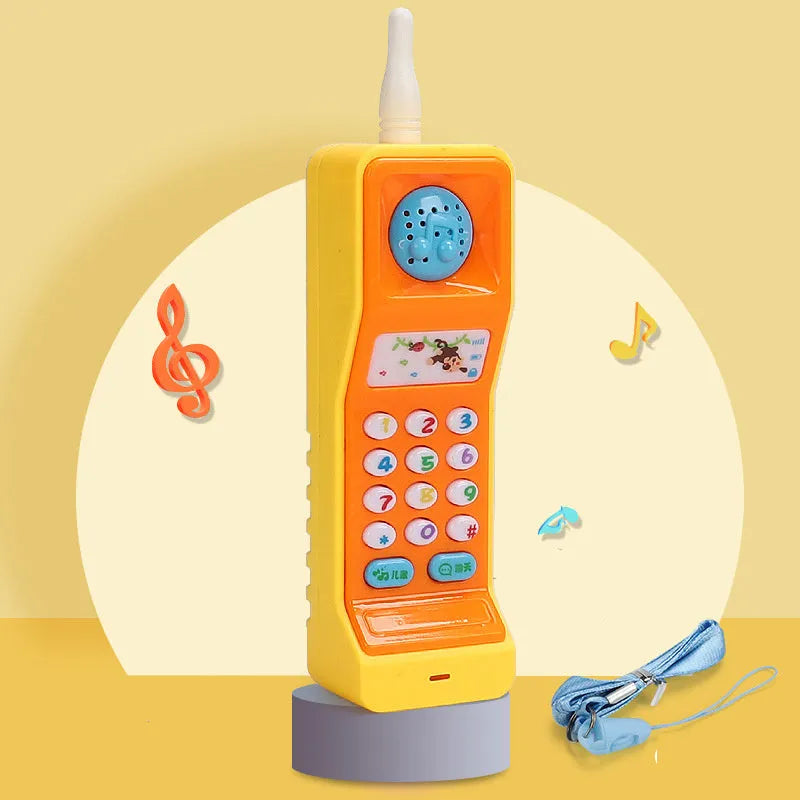 Baby electronic phone toy in multiple colours with educational buttons for toddler development