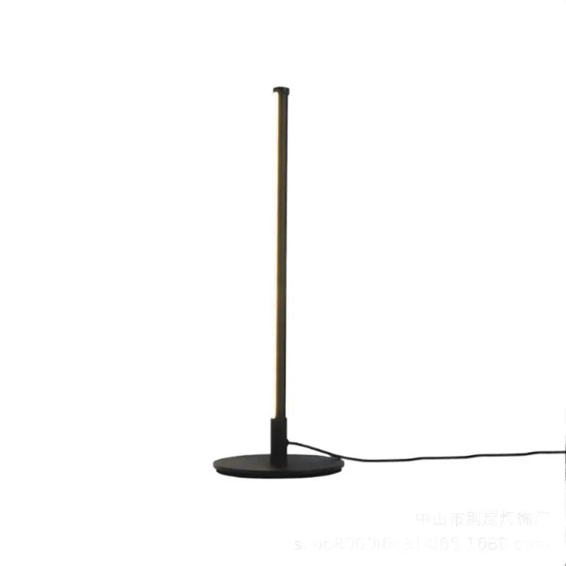 Nordic minimalist bedside table lamp with RGB LED lighting and remote control