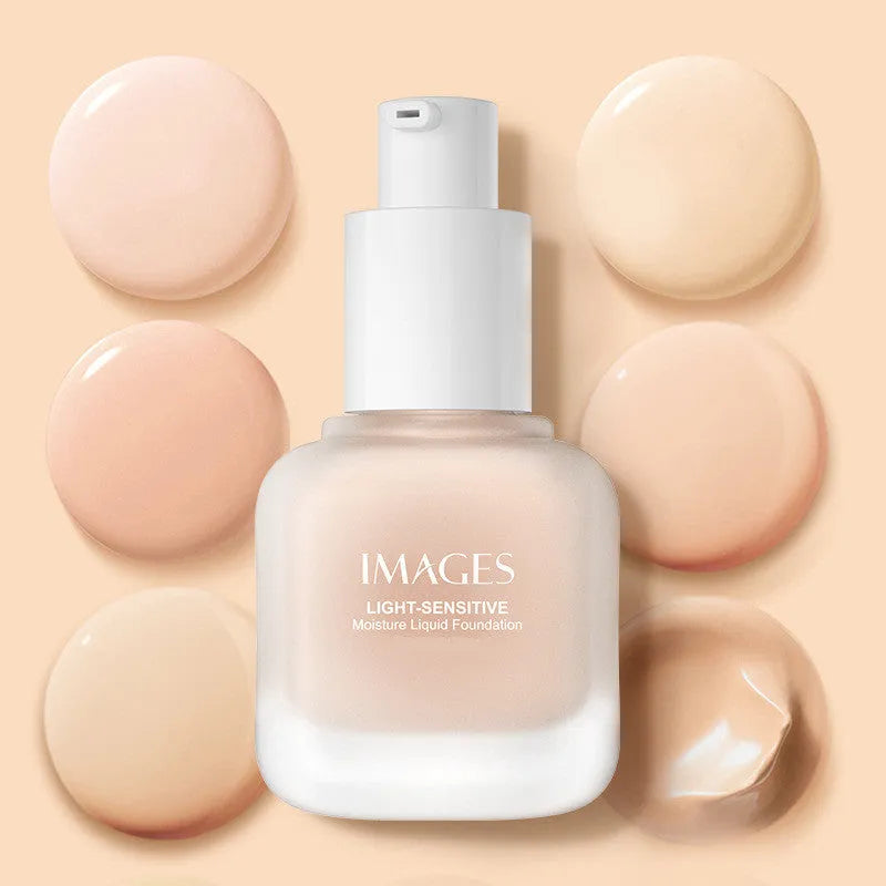 Creamy Muscle Foundation in Natural Ivory colour, waterproof oil-control liquid foundation with concealer coverage