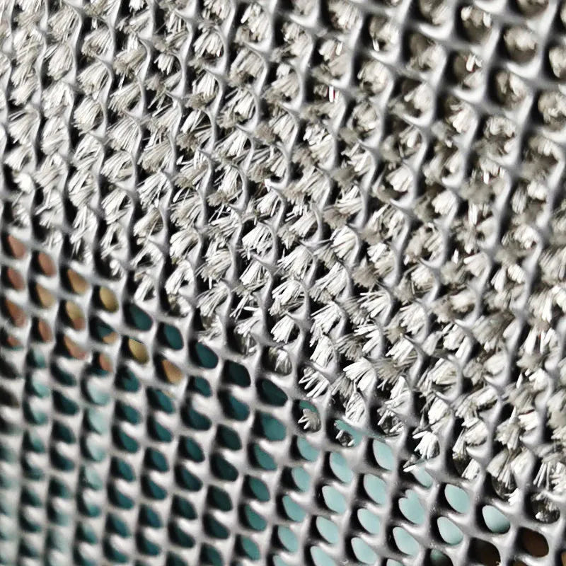 Blue household window cleaning brush with sassafras head and crevice tool.