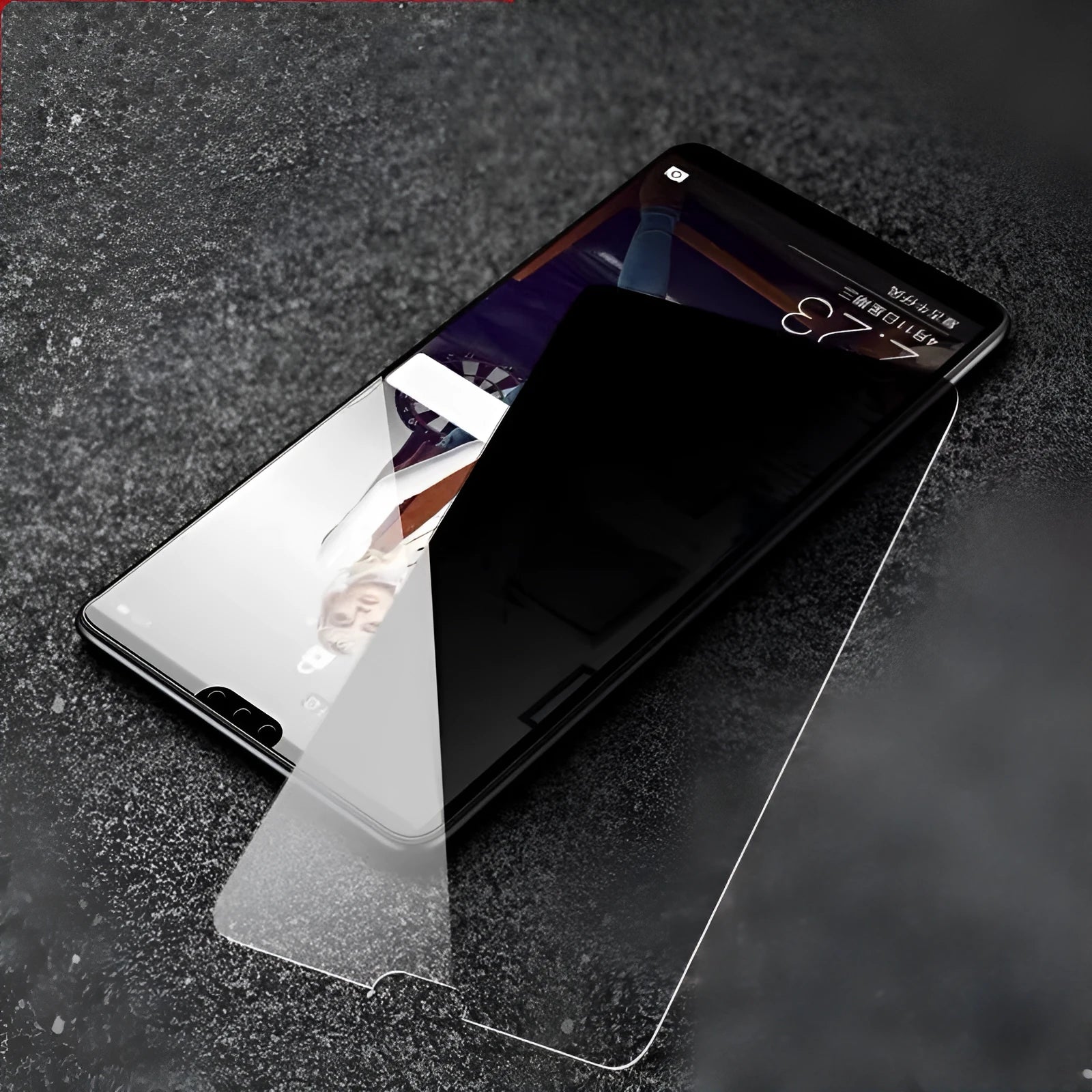 Huawei tempered glass privacy screen protector with mirror finish for Mate 30 Pro