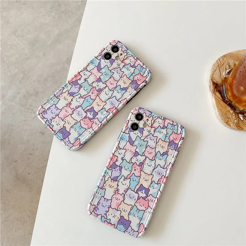 Colourful cartoon design TPU protective case for Apple iPhone.