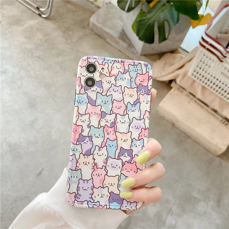 Colourful cartoon design TPU protective case for Apple iPhone.