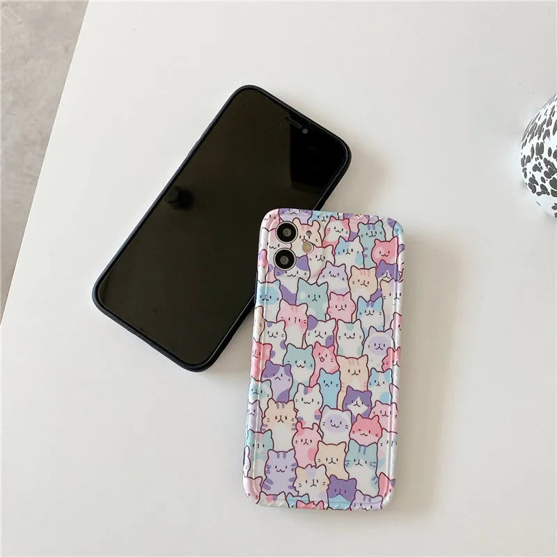 Colourful cartoon design TPU protective case for Apple iPhone.