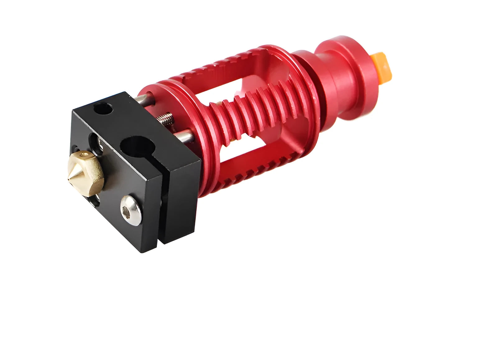 Upgraded Seal 3D printer extruder with Dragon hotend, brass nozzles, orange buckle and wrenches