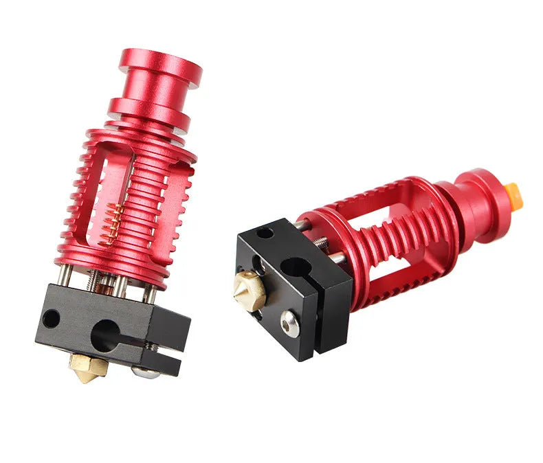 Upgraded Seal 3D printer extruder with Dragon hotend, brass nozzles, orange buckle and wrenches