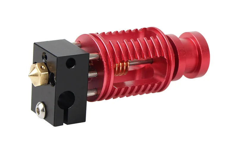 Upgraded Seal 3D printer extruder with Dragon hotend, brass nozzles, orange buckle and wrenches