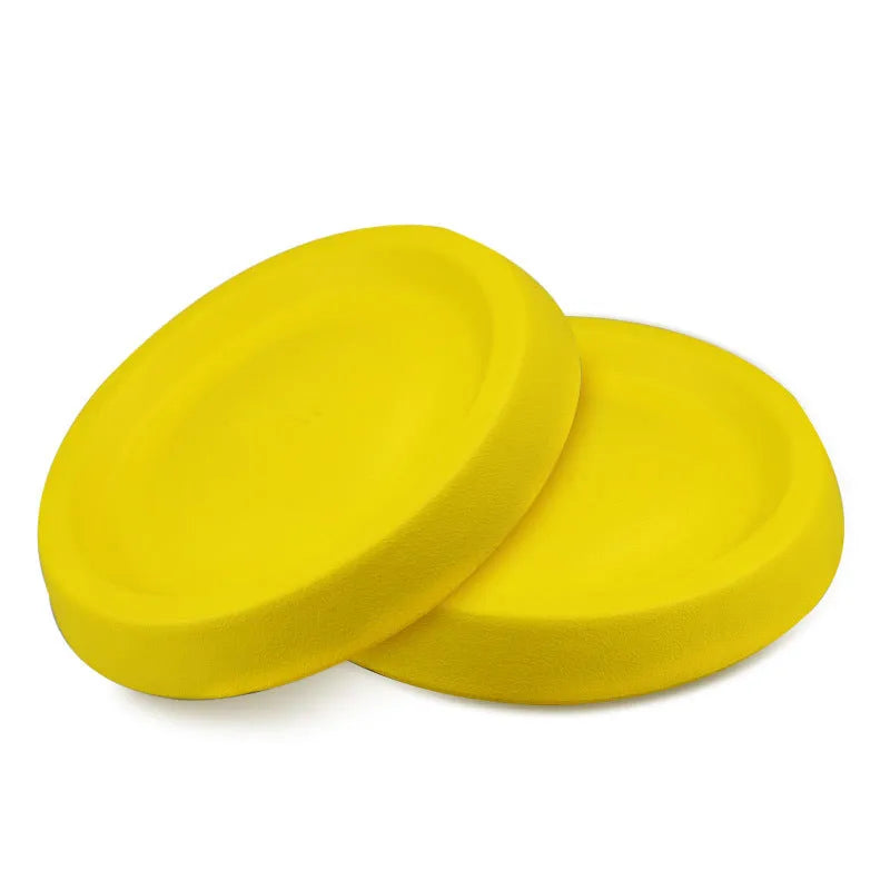 Bright yellow EVA plastic dog throwing toy weighing 70 grams for training and bonding games