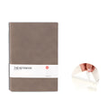 Solid colour thickened college notebook in A5, A6 and B5 sizes with options for green, blue or red covers.