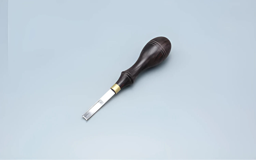 Sectional cutting wide shovel edge thinning knife drum shovel hand tool with leather-wrapped handle