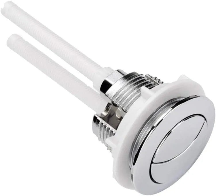 White 38mm ABS plastic toilet flush button for ground drainage toilet systems