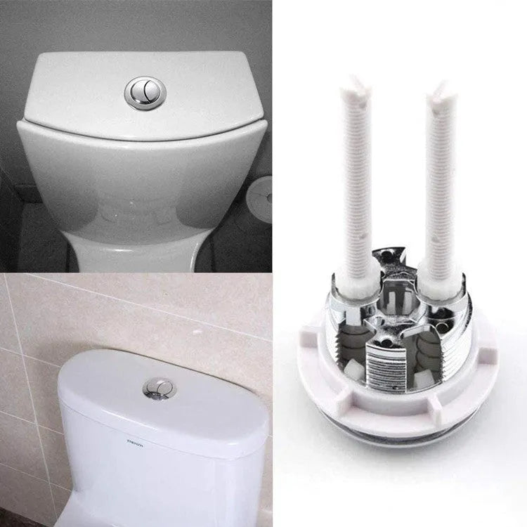 White 38mm ABS plastic toilet flush button for ground drainage toilet systems