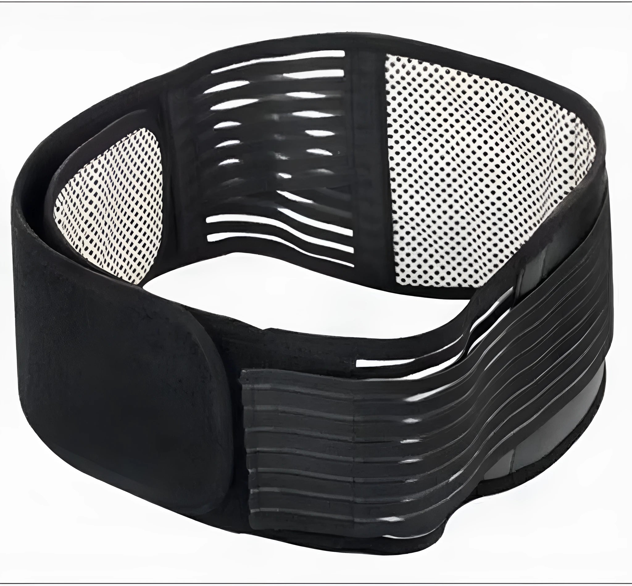 Self-heating waist protection belt in elastic cloth for lumbar muscle strain support