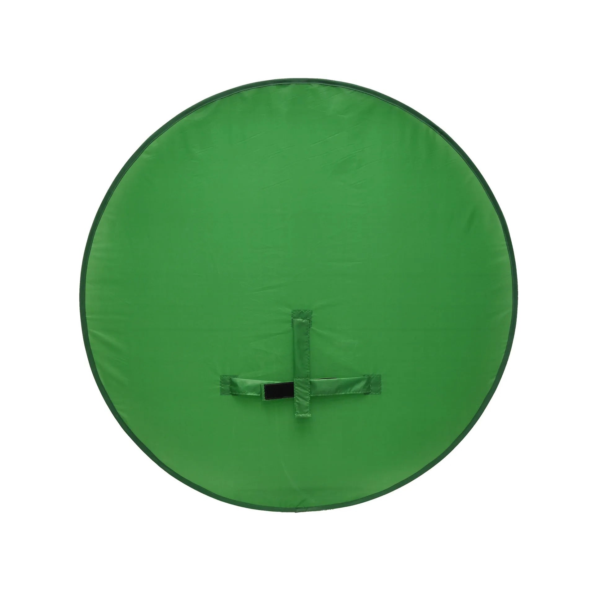 Foldable reflector for chair photography in green nylon with steel spring frame, 150x200cm