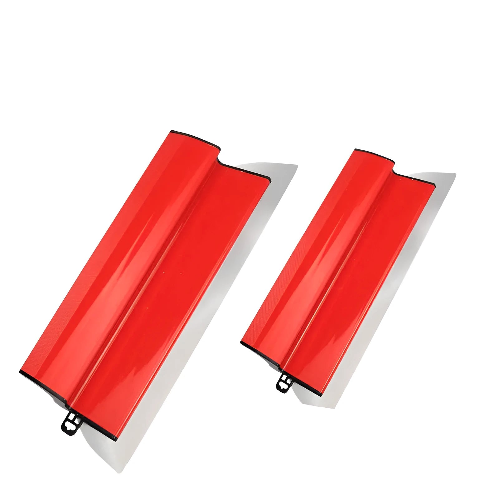 Red handled 40 cm leveling scraper for wall putty and wallpaper removal