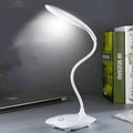 Stall LED night light touch switch USB powered bedside lamp with plastic shade and mixed colour cable 37.5x9x12 cm