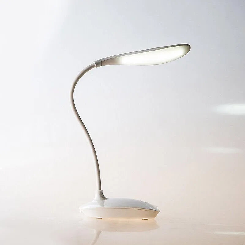 Stall LED night light touch switch USB powered bedside lamp with plastic shade and mixed colour cable 37.5x9x12 cm