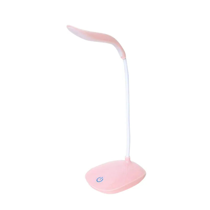 Stall LED night light touch switch USB powered bedside lamp with plastic shade and mixed colour cable 37.5x9x12 cm
