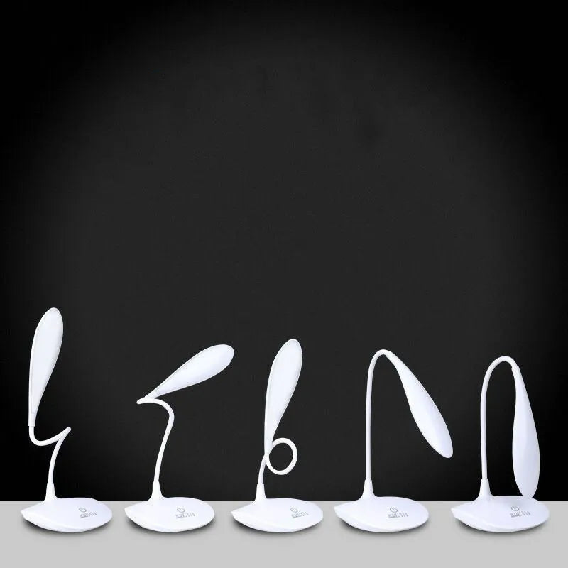 Stall LED night light touch switch USB powered bedside lamp with plastic shade and mixed colour cable 37.5x9x12 cm