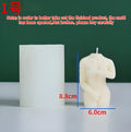 Silicone female body candle mould showing detailed body shape design